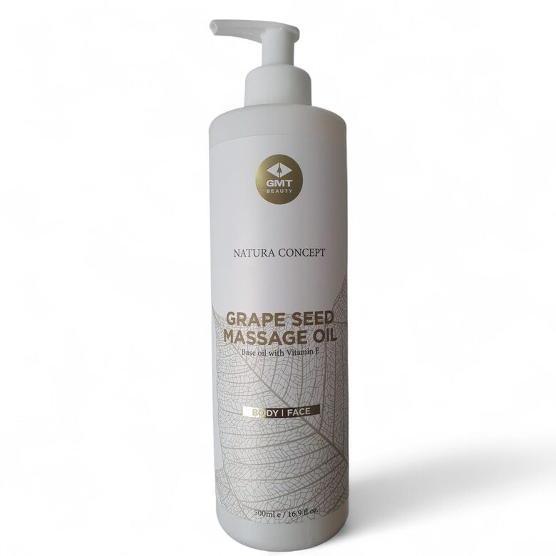 GMT BEAUTY Vīnogu kauliņu masāžas eļļa, Grape seed massage oil, 500 ml